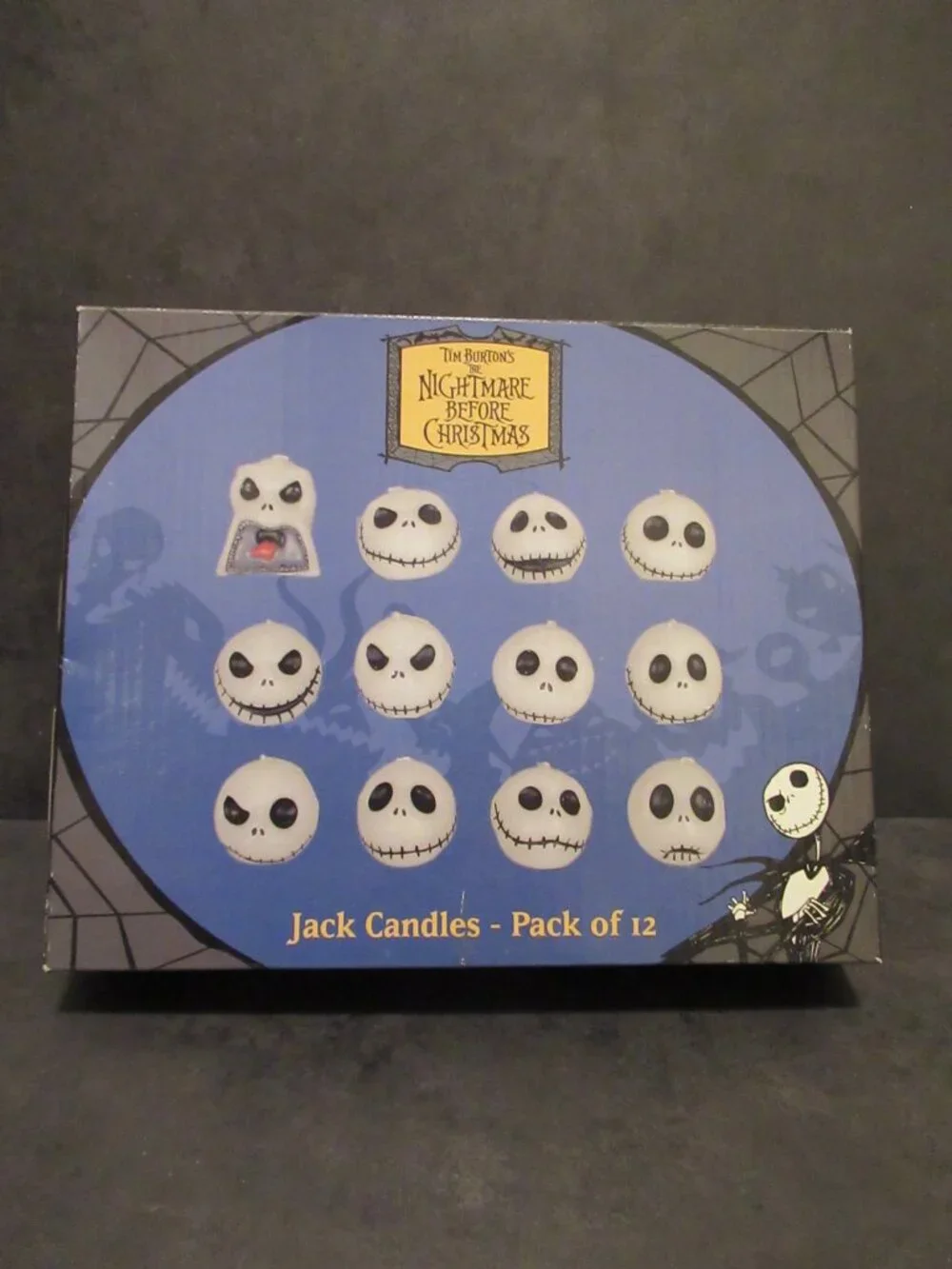 NIB VTG THE NIGHTMARE BEFORE CHRISTMAS JACK SKELLINGTON CANDLES Pack of 12